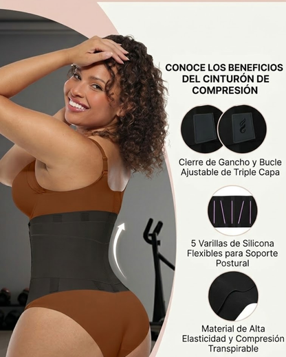 Faja Reductora 3 en 1 – Reduce Cintura, Levanta y Define al Instante