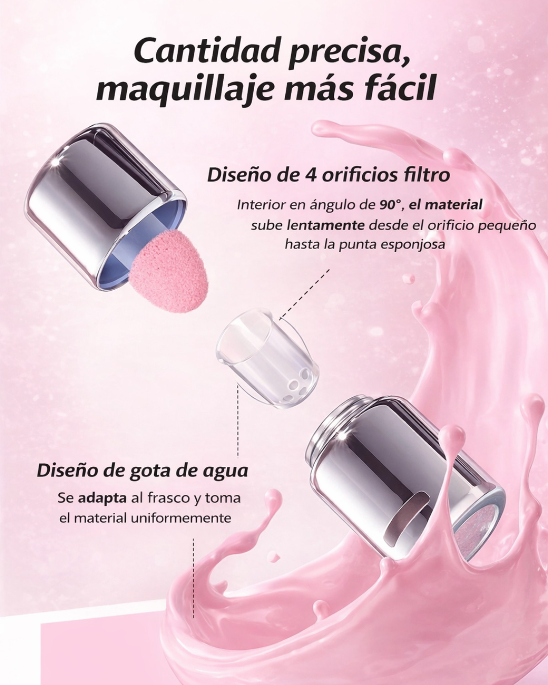 BLUSH LÍQUIDO - ADIÓS MANCHAS Y OJERAS, ROSTRO PERFECTO EN SEGUNDOS.